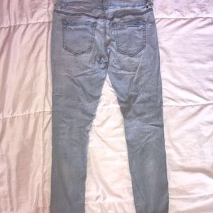 Light Blue Denim Ripped Jeans